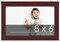 8x6 Solid Wood Picture Frame with UV-Resistant Acrylic & Acid-Free Backing, Available in 6 Finishes: Matte Black, Matte White, Metallic Bronze, Silver, Natural Wood Grain & Mahogany